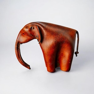 Leather Elephant By Deru Wiesbaden, Germany, 1960