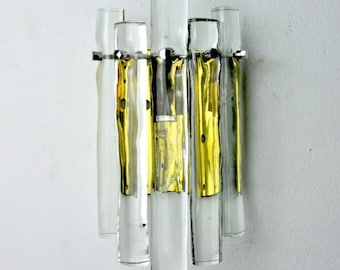 Venini wall lamp for Carmer, murano hand blown glass, Italy, 1970s