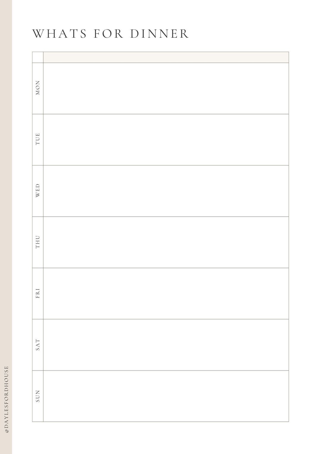 Printable PDF A4 Weekly Meal Planner Shopping Grocery Planner Instant ...
