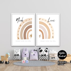 Personalized Gift Twins | Sibling Murals Birth Dates | Twins | Birth Poster | Siblings Gift Birth Baptism