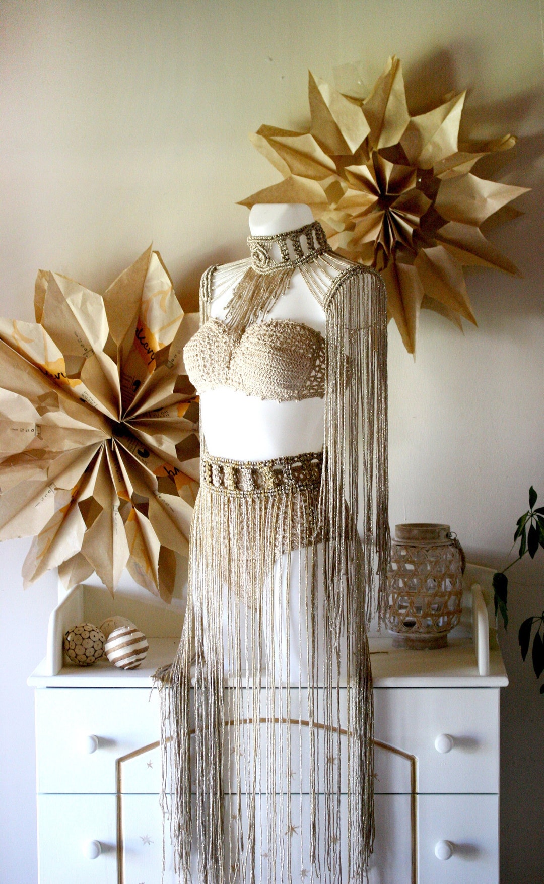 Festival Set In Gold Burning Man Costume Festival Clothing Etsy festival-set-in-gold-burning-man-costume-festival-clothing-etsy