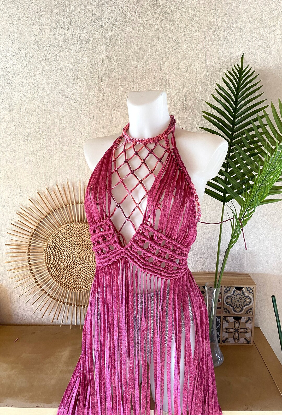 Festival Set Hot Pink Rave Dress Mesh Festival Top Festival - Etsy