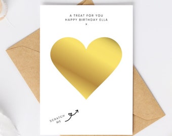 carte à gratter personnalisée, au choix, à gratter surprise, à gratter, à faire plaisir, personnalisée, carte à gratter d'anniversaire