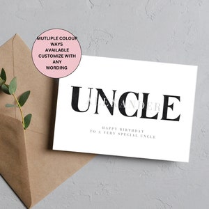 cartão de aniversário personalizado do tio, aniversário do tio, cartão de aniversário personalizado, aniversário personalizado