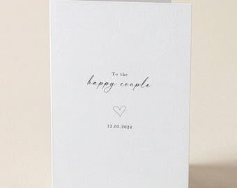 To the Happy couple,  Happy Couple , To the Happy Couple Card, Wedding Day Cards, personalised Wedding Card