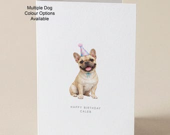 French Bulldog birthday card, any age, any relation
