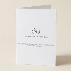 the chosen one engagement card, engagement card, personalised engagement, congratulations, greeting card