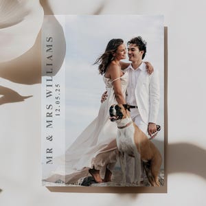 Cartes postales photo de remerciement de mariage avec enveloppes, cartes de remerciement de mariage avec photo, mariage de remerciement personnalisé, cartes de remerciement photo