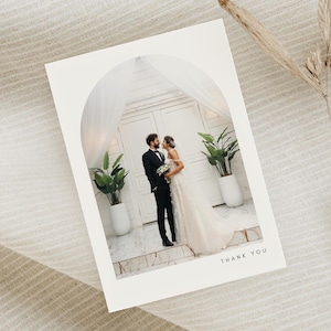 Cartes postales photo de remerciement de mariage avec enveloppes, cartes de remerciement de mariage avec photo, mariage de remerciement personnalisé, cartes de remerciement photo