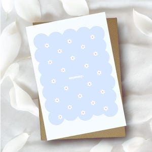 Tarjeta del día de la madre, tarjeta sencilla, tarjeta personalizada, feliz día de la madre, tarjeta sencilla del día de la madre, tarjeta floral del día de la madre