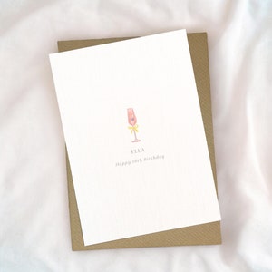 biglietto personalizzato per il 18° compleanno, diciotto anni, 18° compleanno, figlia, amica, biglietto d'auguri personalizzato, compleanno personalizzato