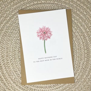 mothers day card, flower mothers day, personalised mothers day card, I love you mum, happy mothers day, greeting card