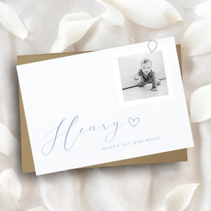 gepersonaliseerde fotoverjaardagskaart, elke leeftijd, kaart met foto, gepersonaliseerde kaart, gepersonaliseerde verjaardagskaart, verjaardagskaart voor kinderen