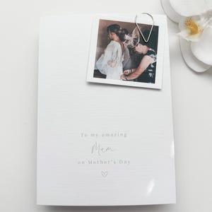 Muttertagskarte, Muttertagskarte mit Foto, Muttersonntag, personalisierte Karte, glücklicher Muttertag, einfache Muttertagskarte