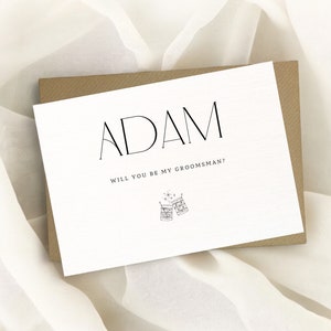 carte de garçon d'honneur personnalisée, carte de proposition en mariage, garçon d'honneur, garçon d'honneur, serez-vous mon garçon d'honneur