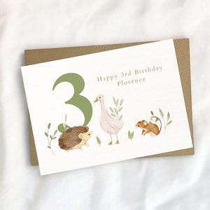 cartão de aniversário infantil fofo de qualquer idade, cartão de pato, cartão de aniversário personalizado, cartão de aniversário personalizado de idade, cartão de aniversário infantil