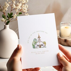 Carte de baptême, carte de nom, carte de baptême de bébé, baptême, félicitations nouveau bébé, carte de bébé personnalisée