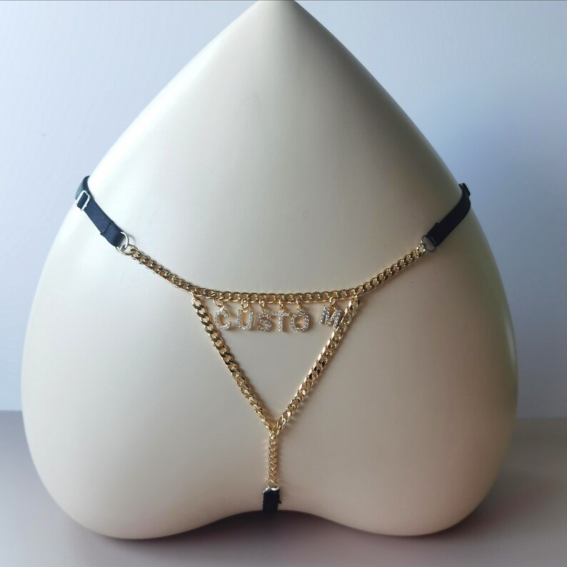 Thong Chain Gstrings Custom Thong Bikini Bikini Chain Etsy Australia