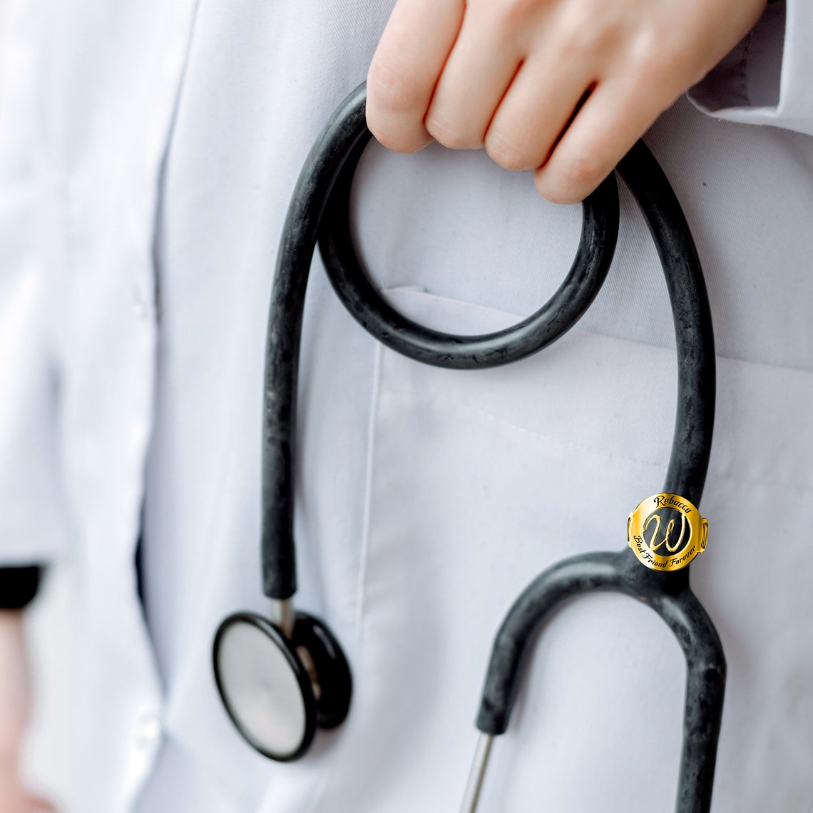 Custom Stethoscope ID Tag Stethoscope Name Tag Personalized Etsy