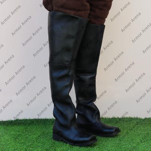 Napoleon cavalerie burgeroorlog 17e eeuw dijhoge musketier leren laarzen voor renaissance, LARP, HMB, karakter en geschenken