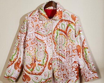 Reversible vintage quilted jacket