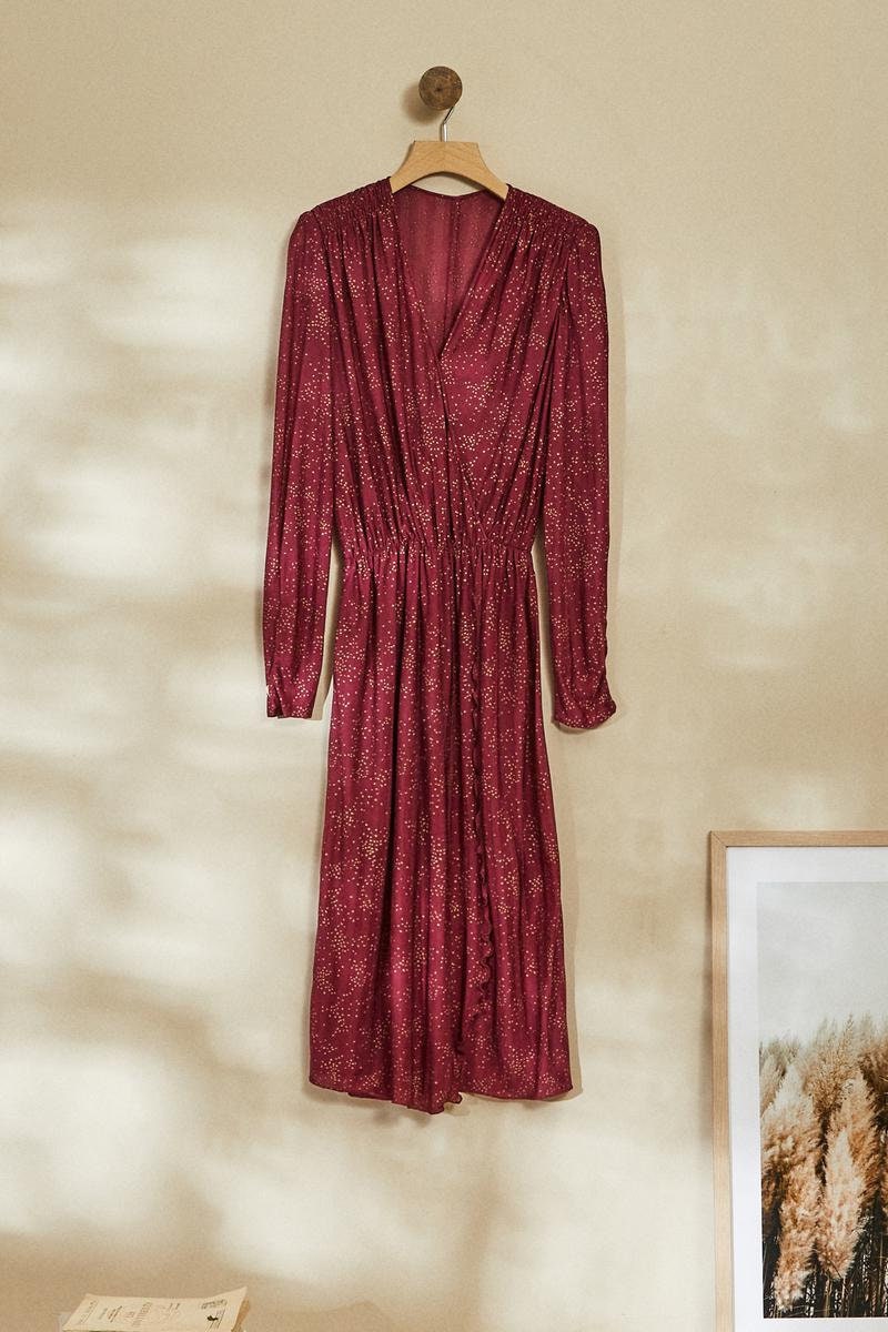 cheap burgundy dresses FITTED NEOPRENE BURGUNDY DRESS CDCH377
