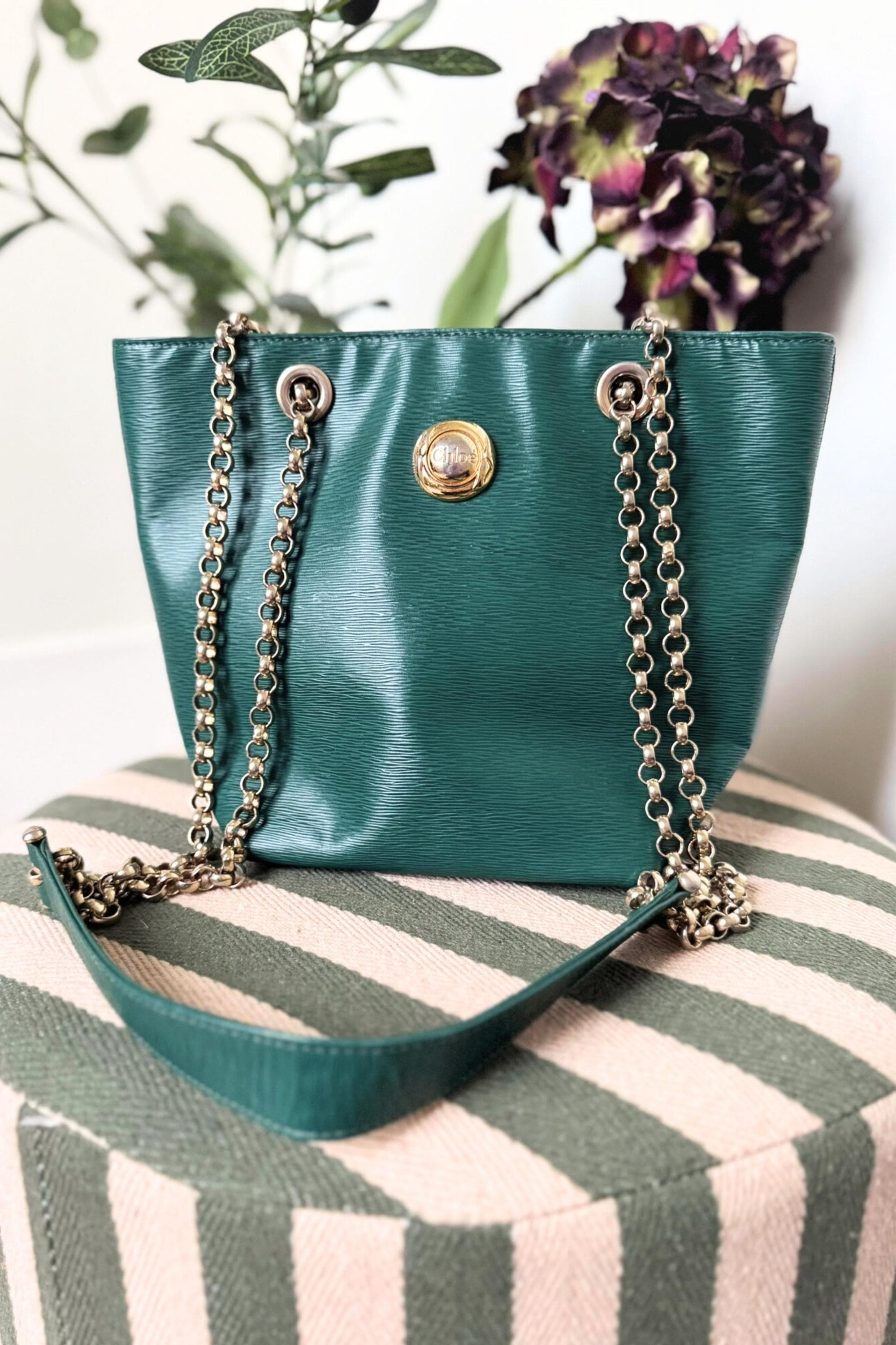 Authentic Vintage Chloé Leather Bucket Bag - Etsy