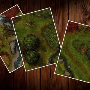 14 cartes de bataille du MDN, ensemble forestier n° 2 Herfst