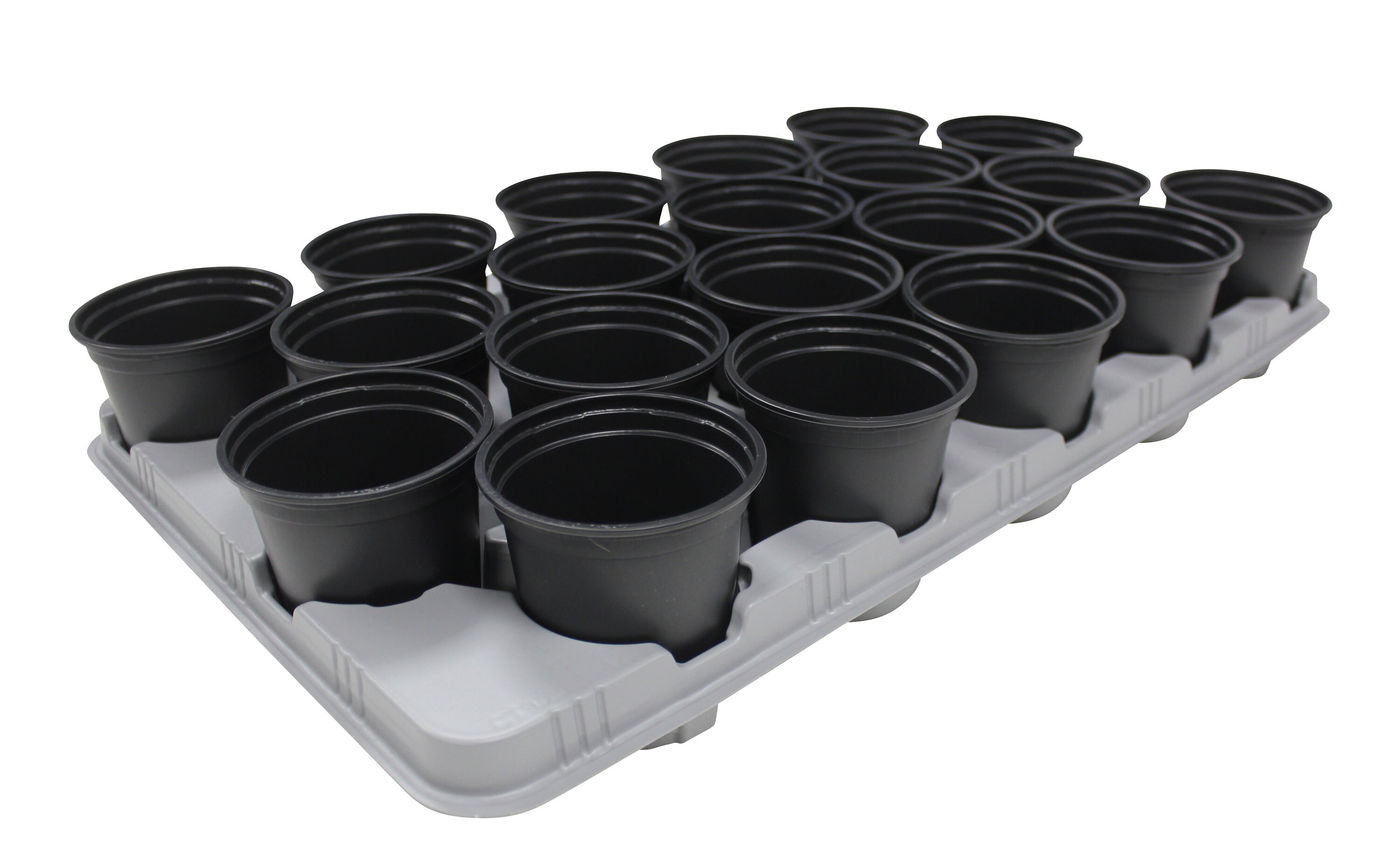 Kingston Tools 10 Stück Anzuchtschalen - 4 Zellen Pro Schale - Aus Recyceltem Kunststoff