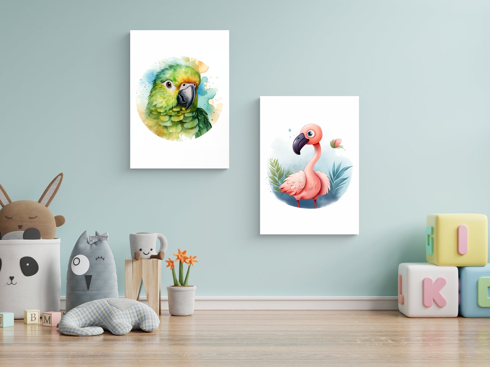 Watercolor Animal Clipart Bundle, 40 Designs, Safari & Baby Animals ...