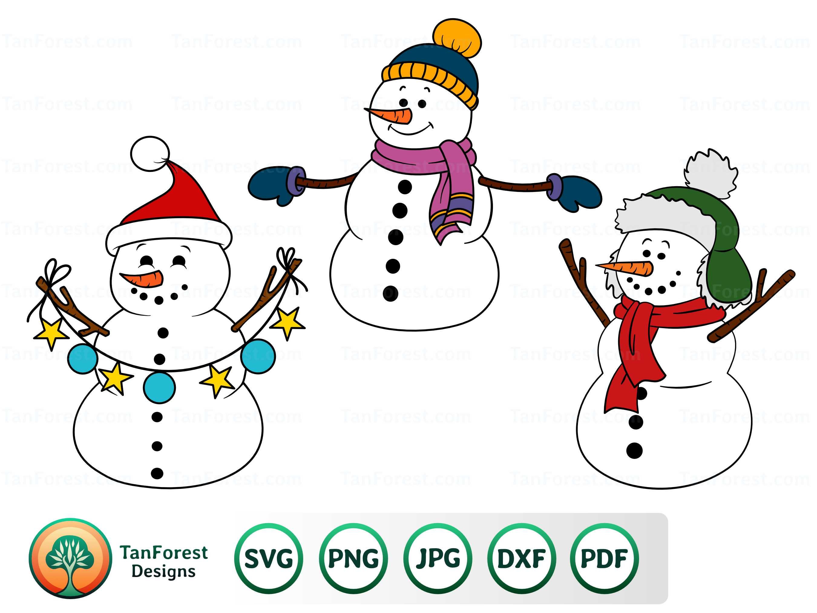 Snowman Svg Layered and Outline Cute Snowman Svg Snowman - Etsy
