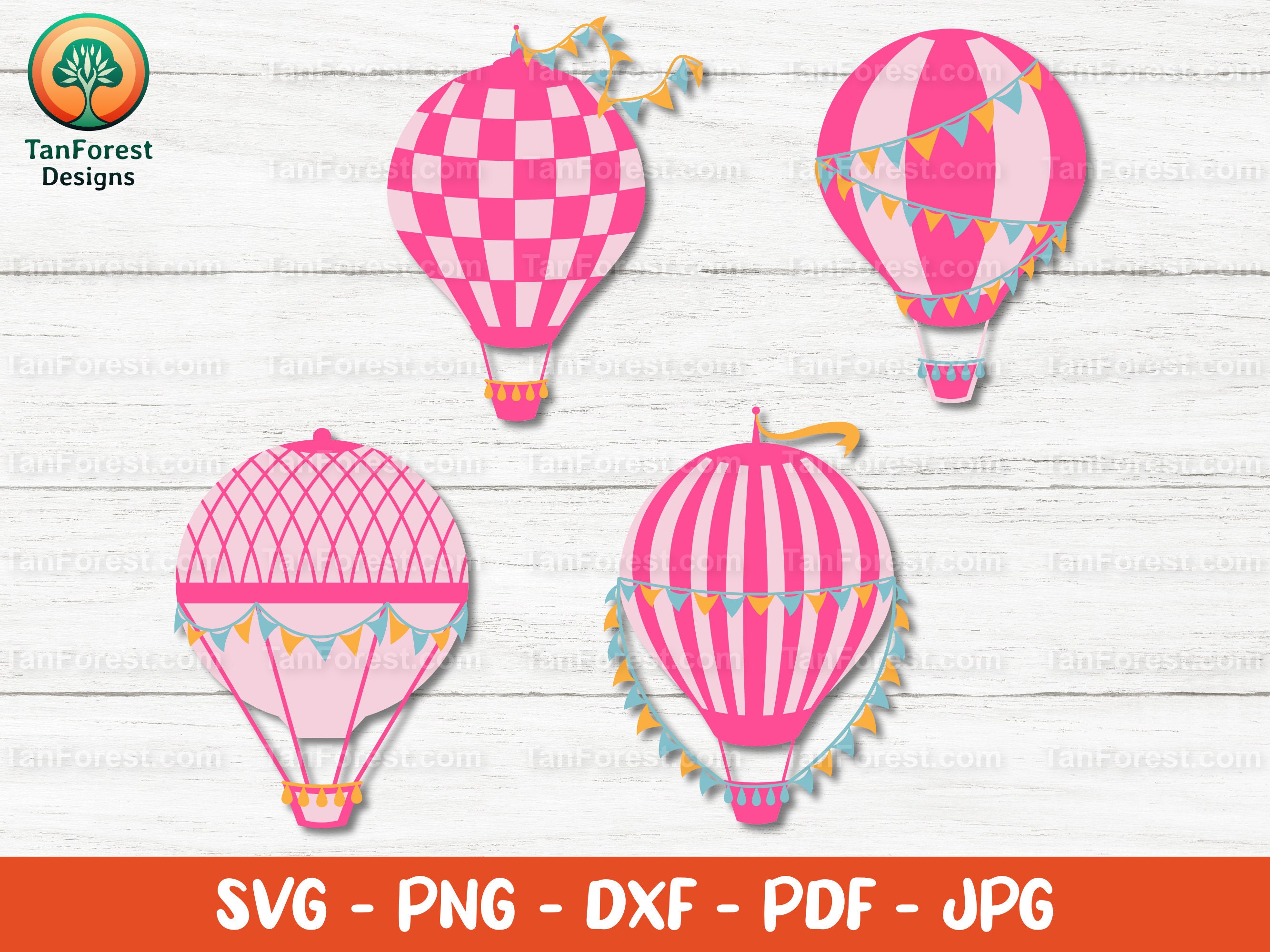Hot Air Balloon SVG Layered Cut File. Air Balloon Clipart. Hot Air ...