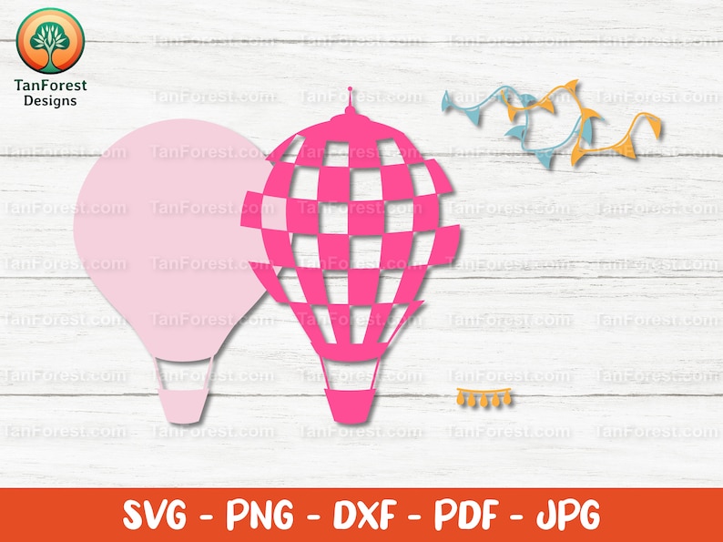 Hot Air Balloon SVG Layered Cut File. Air Balloon Clipart. Hot Air ...