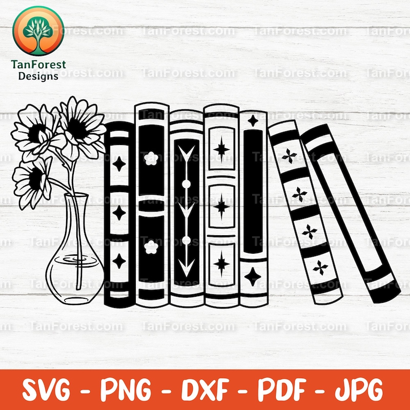 Stacked Book Vase - Etsy