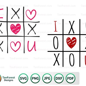 Tic Tac Toe Svg Valentine Svg Bundle Valentines Game Svg - Etsy