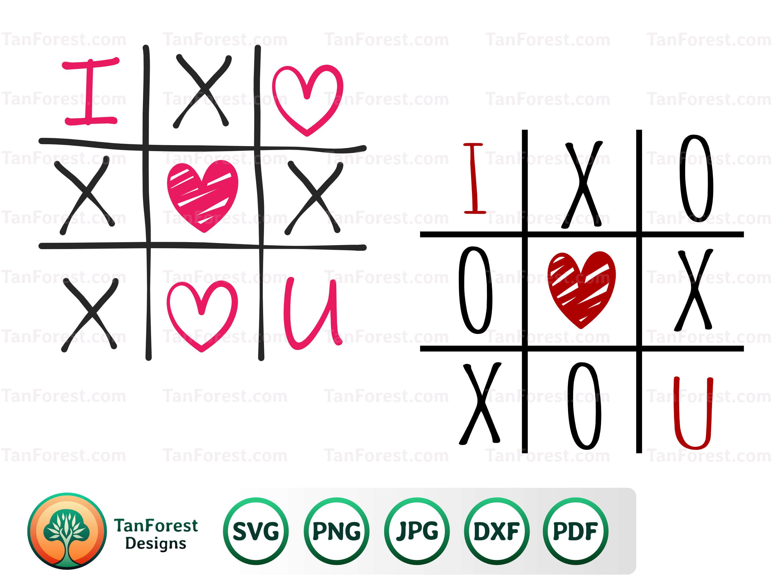 Tic Tac Toe Svg Valentine Svg Bundle Valentines Game Svg - Etsy