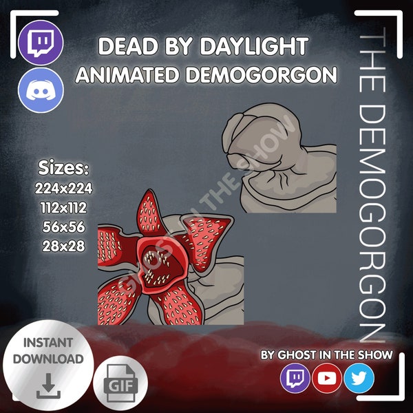 ANIMATED Dead by Daylight Demogorgon Head Banging Emote - emotes for Twitch and Discord