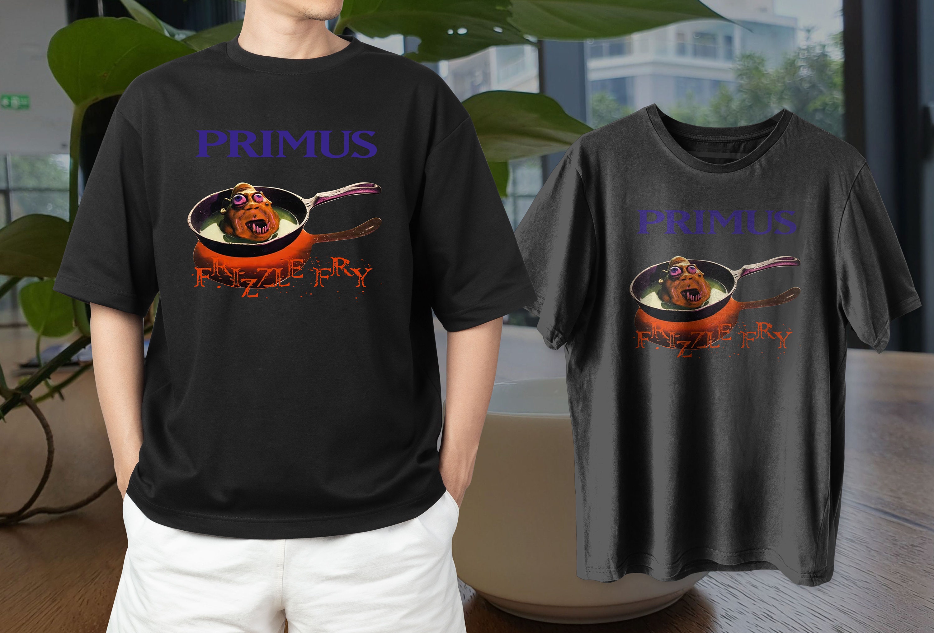 Vintage 1990 Primus Frizzle Fry T-Shirt, Primus T-Shirt