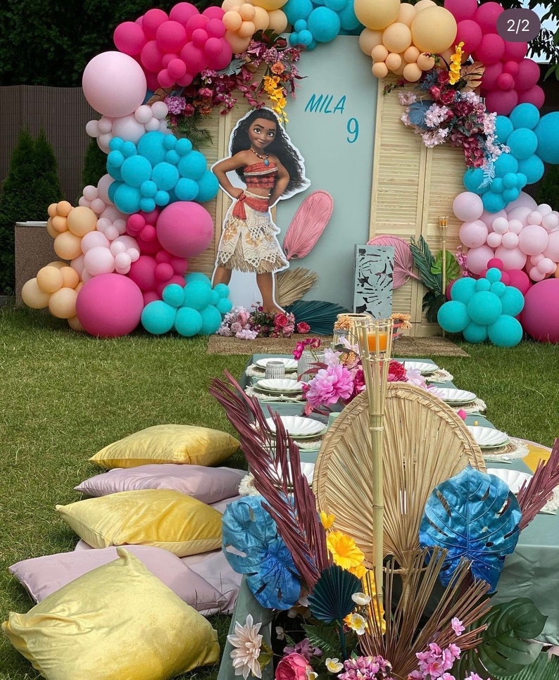 Moana Birthday Party Props Moana Birthday Centerpiece - Etsy