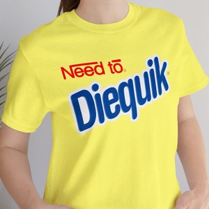 Need to Diequik T-Shirt, Parody vaporwave meme