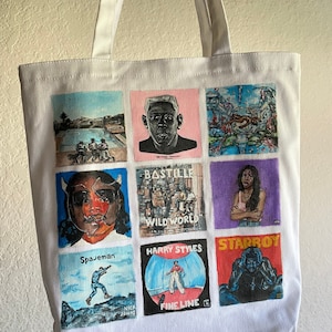Grid Style Album Art Tote Bags - Tote Bags - Album Art - Gifts for Music Lovers