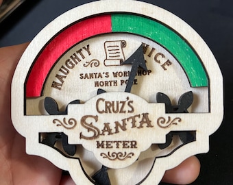 Santa Meter Christmas Ornament