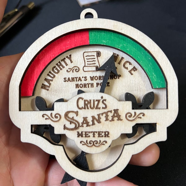 Santa Meter Christmas Ornament