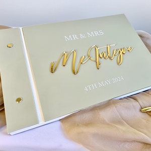 Acrylic Wedding Guestbook and Crystal Pen, Custom Acrylic Guestbook, Wedding Guest Book, Personalised Luxury Guest Book, Reception Signs