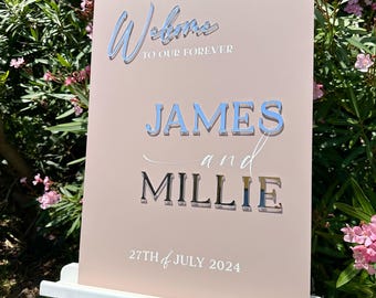 Acryl Hochzeit Willkommensschild, 3D Acryl Eingang Beschilderung, Plexiglas Hochzeitsschild, Personalisierte Willkommenstafel, Hochzeitsdekoration, Zeremonie Dekor