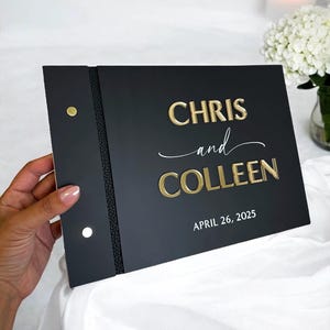 Acrylic Wedding Guestbook and Crystal Pen, Custom Perspex Guestbook, Wedding Guest Book, Personalised Luxury Guest Book, Reception Signs