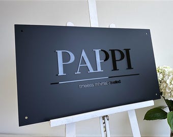 Modernes 3D Acryl Logo Schild, Erhöhte Plexiglas Business Branding Plakette, Firmenlogo Wandschild, Empfang, Praxis, Salon, Büro, Studio