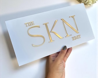 3D-Business-Zeichen, benutzerdefinierte Schilder, benutzerdefinierte Firmenschild, Schönheitssalon-Zeichen, Schild für Büro, Klinik-Schilder, Zahnarzt-Zeichen, Laser geschnittenes Logo