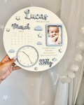 Baby Photo Keepsake Gift, Baby Birth Announcement, Newborn Gift, Personalised Newborn Frame, Birth Announcement Plaque, Babyshower Gifts product logo