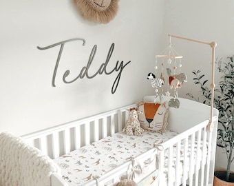 Letrero con nombre personalizado, letrero con nombre para guardería, letrero de madera con nombre para bebé, letrero con nombre personalizado, letrero con nombre para pared, letrero con nombre para recién nacido, decoración de pared para niños